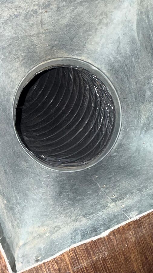 Return duct opening clean after L&L's HVAC cleaning